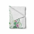 thumbnail image 2 of Celtic Soft Flannel Fleece Throw Blanket, 3 Legged Macro Single Celtic Form with Curved Lines Extending from Centre Print, Cozy Plush for Indoor and Outdoor Use, 70" x 90", Green Pink, by Ambesonne, 2 of 6