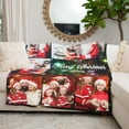 thumbnail image 4 of Custom Blanket Christmas Blanket Gifts for Women/Men/Mom/Dad/Girls/Kids Multiple Colors Sizes Soft Flannel Personalized Customized Blankets with Photos Text Thanksgiving Birthday Presents, 4 of 6