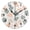 Black, variant on Terrazzo Floor Pattern Wall Clock 10in Round Artistic Oil Painting Home Decor Desk Table Clock