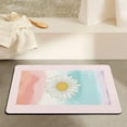 thumbnail image 5 of Invuni Daisy Bath Rugs Non-Slip Durable Rug Memory Foam Soft Bath Mats Absorbent Mat for Shower Bathroom 27"x17", 5 of 5