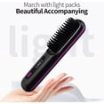 thumbnail image 2 of Cepillo alisador de cabello inalámbrico con tecnología iónica antiestática, recargable por USB, 2 en 1 para todo tipo de cabello., 2 of 5