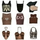 thumbnail image 2 of 2023 Vintage marrón Halter camisola ahueca hacia fuera Cyber Y2k Crop Top mujeres gótico Sexy estético Hada corsé tanque Camis 90s ropa Tan Jianjun unisex, 2 of 2