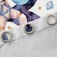 thumbnail image 4 of Homewish Initial Letter R Curtains Pack of 2 (42x84 Each),Watercolor Galaxy Planet Curtains Blackout,Cute Astronaut Stars Bedroom Curtains For Boys,Breathable Bedroom Decoration, 4 of 6