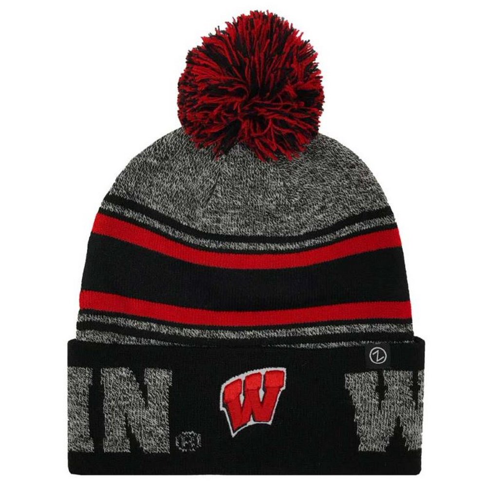 Zephyr Hats University of Wisconsin Madison Orbit Knit Hat NCAA College