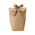 thumbnail image 1 of Kearding Paquete de 12 Uds. De bolsas, regalos de cartón, caja de pajarita de caramelo, bolsas de paquete de boda con personalidad, bolsa de Almacenamiento y organización del hogar Marrón Talla grande, 1 of 6