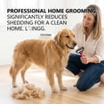 thumbnail image 5 of 2PCS Deshedding Brush for Dogs and Cats: Undercoat Rake Pet Brush for Long Hair - Dematting Comb Removes Tangles Knots and Loose Fur, Grooming Tool for Thick Coats, 5 of 17