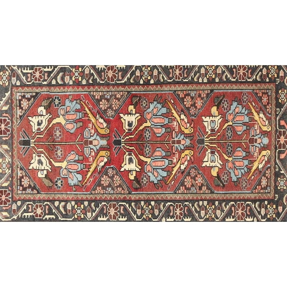 Ahgly Company Indoor Rectangle Traditional Brown Red Persian Area Rugs, 8' x 12'
