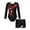 Red, variant on Haitryli Girls Gymnastics Leotard Ballet Dance Unitard with Sports Shorts Tumbling Dancewear Practice Outfit Silver 8