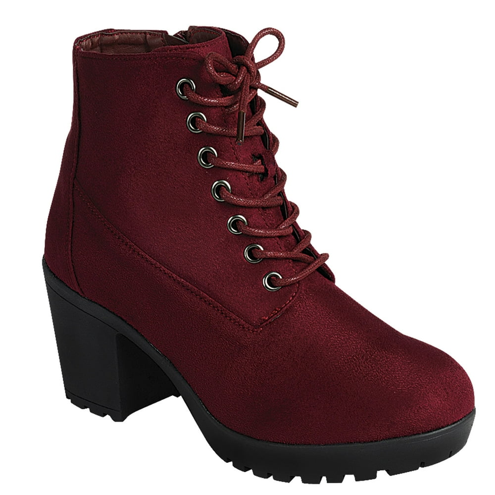 wide lug sole boots