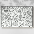 thumbnail image 2 of Vintage Ornaments - Framed Gallery Wrapped Holiday Canvas - 25 x 37 - White Frame, 2 of 8