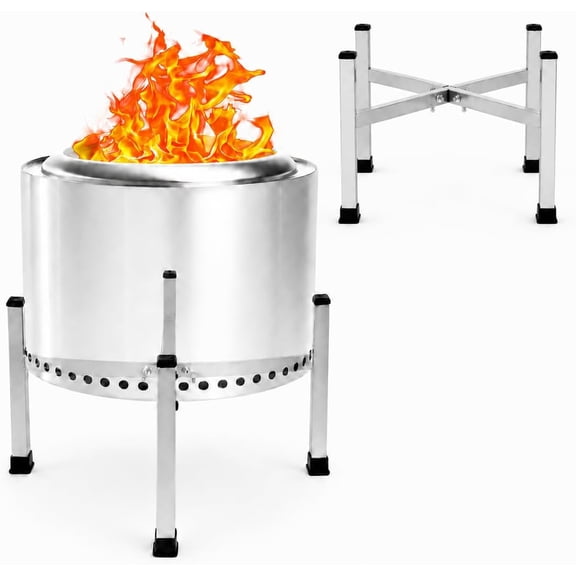 Fire Pit Stand for Solo Stove Bonfire Accessories and Other 19.5" Fire Pits | Portable Fire Pit Base to Protect the Surface for Camping, Fireplace and Patio | Outdoor Fire Pit Accessories