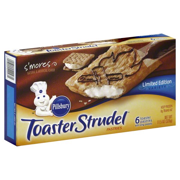 General Mills Pillsbury Toaster Strudel Pastries, 6 ea