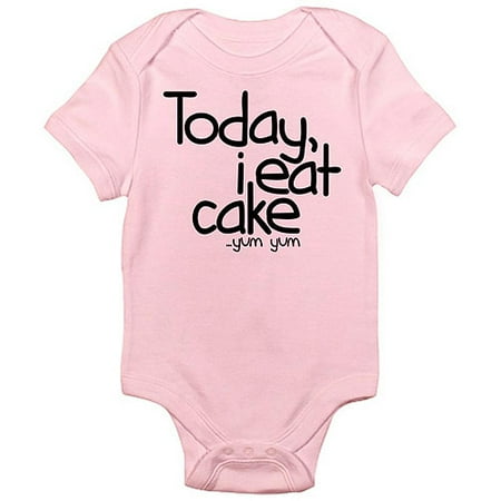 

Today I Eat Cake Infant Bodysuit - Baby Light Bodysuit
