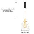thumbnail image 2 of KAYYELAMP 3-Pack J-Type Track Light 3.2Ft Adjustable Cord Brass Base White Hollow Shade Modern Pendant for Farmhouse Home Store(No Bulb, Track), 2 of 6