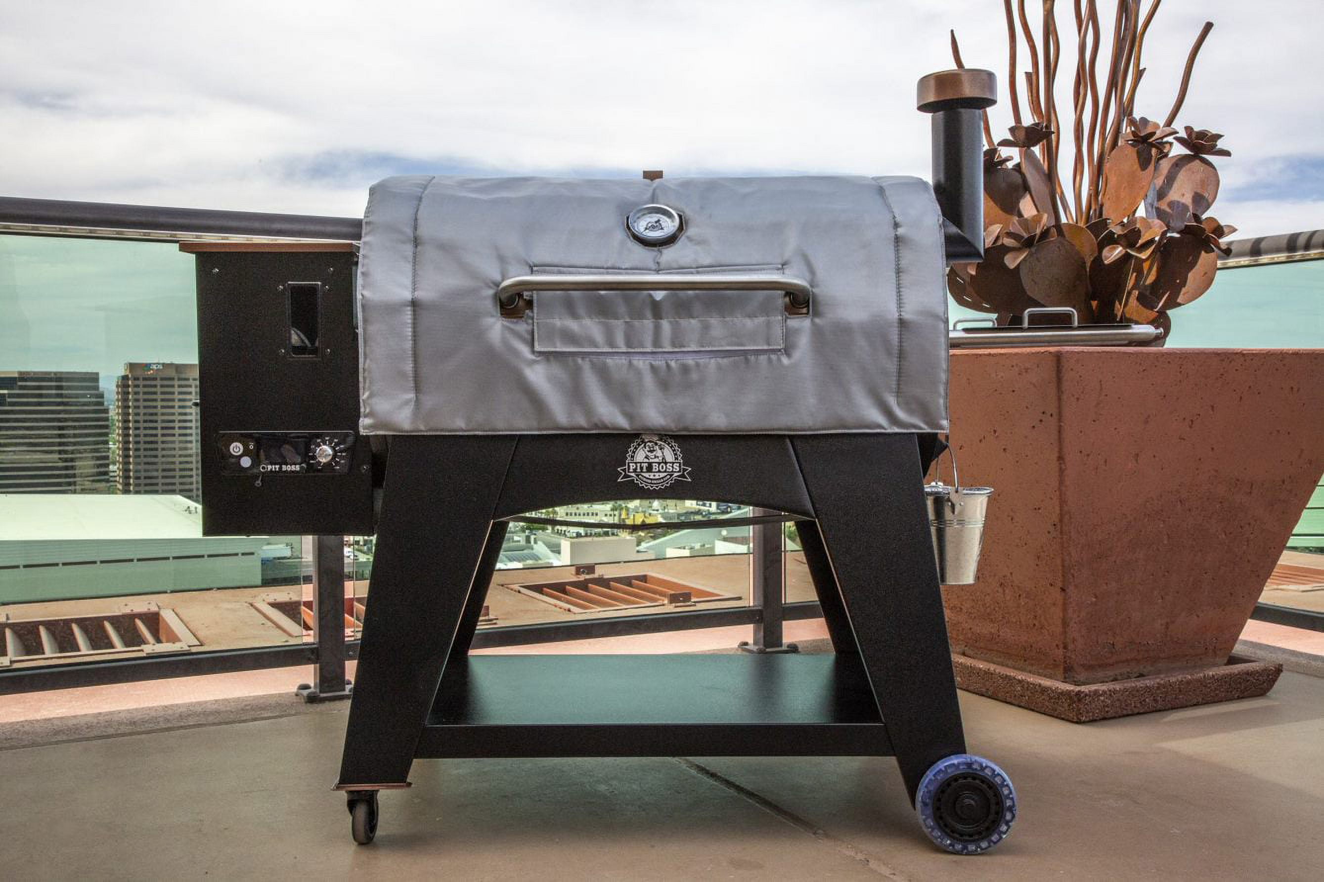 Pit Boss Insulated Blanket for 1000 and 1100 Series Pellet Grills, Gray  Fiberglass Heat Blanket - Walmart.com