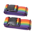 thumbnail image 3 of Rainbow Color Adjustable Luggage Packing Strap Suitcase Rainbow color luggage packing Security Belt Password Lock Outdoor Travel Protection, 3 of 4