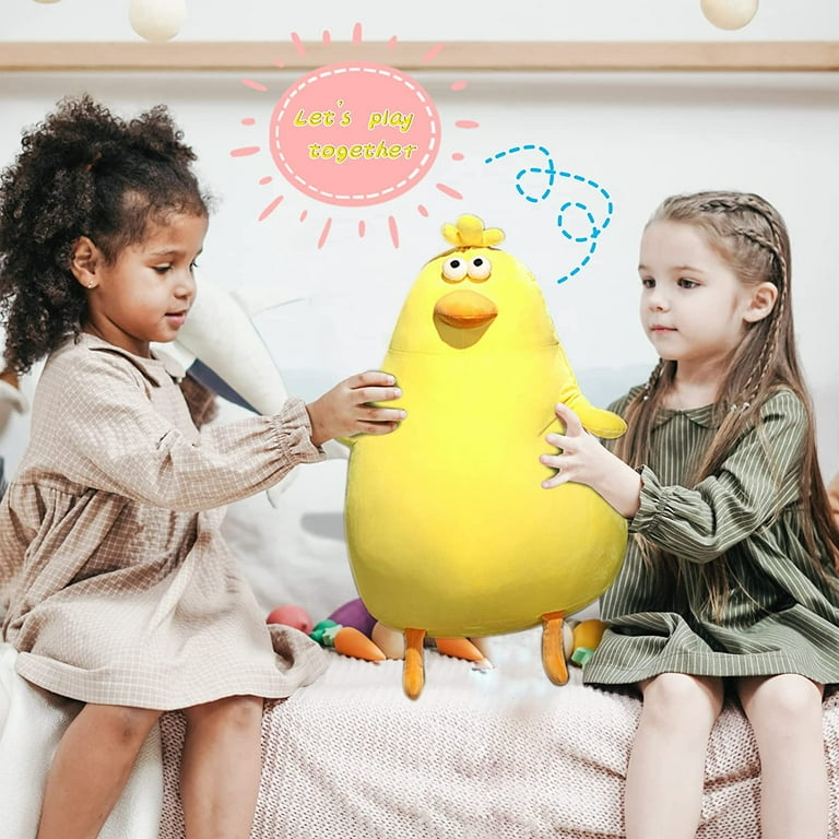 Cute Soft Fat Chicken Plush Toys Big Eyes Funny Plush Stuffed