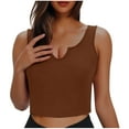 thumbnail image 1 of WMTBSRSW Big Sales Ribbed Workout Tank Tops for Women Slim Fit Scoop Neck Athletic Crop Top Solid Color Basic Sports Tops, 1 of 5