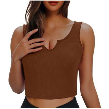 Aobny Posture Sleeping Bras for Women Brown Minimizing Longline S-XXL Spandex Sexy Bras for Women M