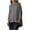 Gray, variant on Kovlvoll Plus Size Tops for Women Crew Neck Long Sleeve Shirts Loose Lightweight Casual Solid Color T-Shirt
