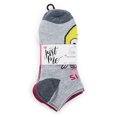 thumbnail image 2 of Just Me Women's 6 Pair Pack Eye Roll Emoji Low Cut Socks - Womens - Female, 9-11, Assorted Colors, 2 of 2