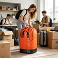 thumbnail image 3 of Heavy Duty Woven Drawstring Large Laundry Storage Bag with Reinforced Handles, Waterproof Polyethylene Material, 38.58 X 39.37 Inches for Moving Travel and Dorm Storage Use, 3 of 6