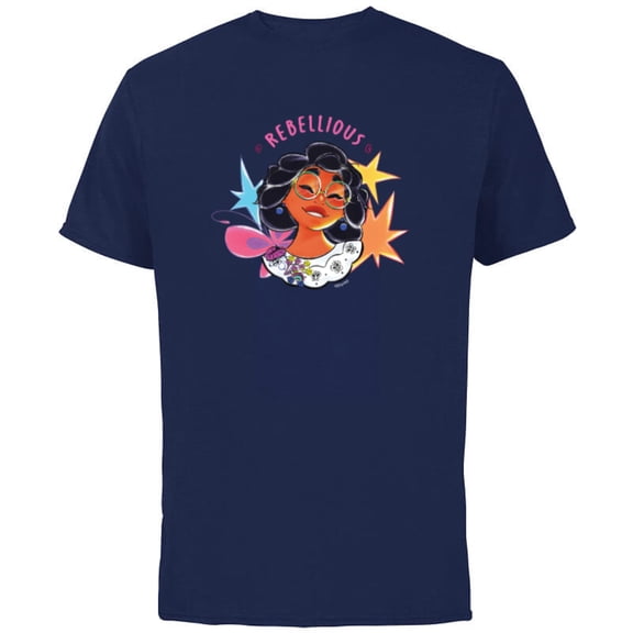 Disney Encanto Mirabel Madrigal Colorful Vibes Rebellious - Short Sleeve Cotton T-Shirt for Adults - Customized-Navy