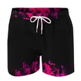 thumbnail image 5 of Ceisia Mens Flame Graphic Swim Trunks Drawstring Elastic Waist Pockets Quick Dry Five Pocket Length Beach Bottoms Hot Pink XXXXL Gifts for Father, 5 of 5