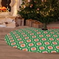 thumbnail image 6 of Picia 60s and 70s Style Print Christmas Tree Skirt , Christmas Tree Skirt Ornaments for Merry Christmas Holiday Party Decorations Indoor Outdoor-36", 6 of 7