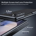 thumbnail image 3 of ELEHOLD Case for Samsung Galaxy Z Fold 5, Shockproof Hard PC Frosted Back Case with Hinge Protection & Built-in Screen Protector,Black, 3 of 9