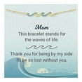 thumbnail image 1 of 1 Gold Set With Blue Diamond Ladies Family Simple BraceletThe Best Gift for A Loved One, 1 of 9