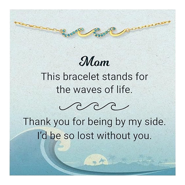 1 Gold Set With Blue Diamond Ladies Family Simple BraceletThe Best Gift for A Loved One