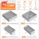 thumbnail image 3 of Organizador de cajones Criusia, paquete de 12 calcetines, 16 celdas, 3 of 6