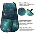 thumbnail image 2 of Yayeee Double Oven Mitt Kitchen Heat Resistant Baking 35" x7" Quilted Glove, Magical Forest Glowing Lights, 2 of 6
