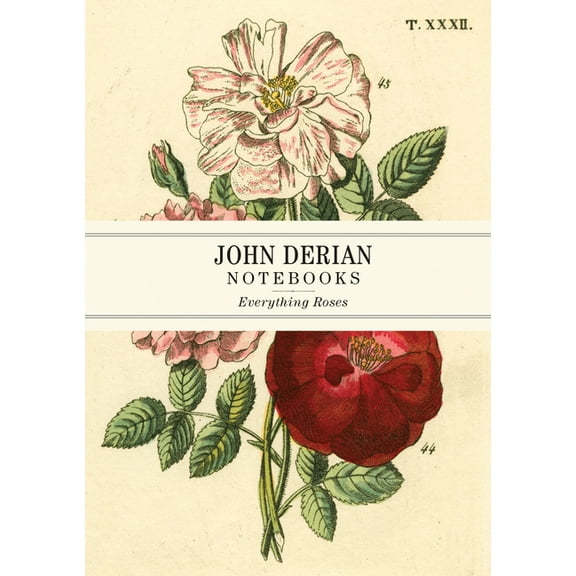 John Derian Paper Goods John Derian Paper Goods: Everything Roses Notebooks, (Hardcover)