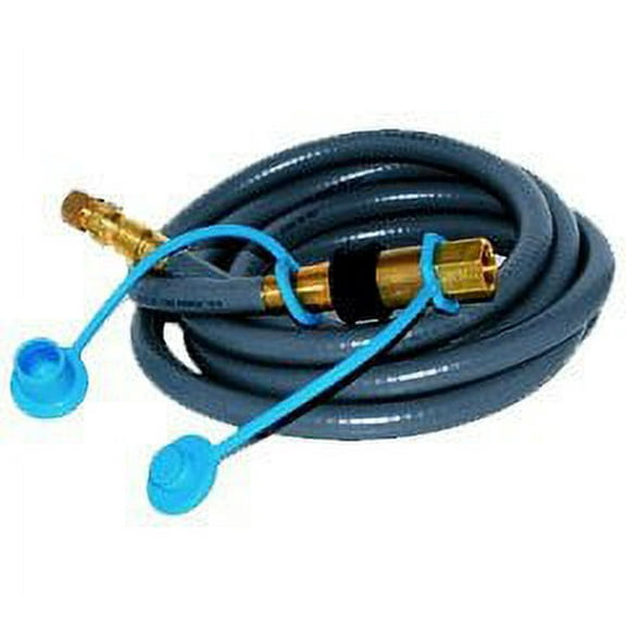 Gas Grill 1/2" High-Flow Natural Gas 10' Quick Connect Hose Kit