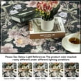 thumbnail image 3 of Wondo Washable Area Rug 6x9 - Traditional Floral Living Room Rug Stain Resistant Soft Bedroom Rug, For Under Table Living Room Indoor Rug, Black, 3 of 8