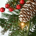 thumbnail image 4 of 9ft. Glittery Mountain Spruce Garland with Clear Lights, 4 of 5