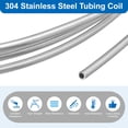 thumbnail image 4 of Bobina de tubo de acero inoxidable, 1/8" OD x 26 pies, tubo de acero inoxidable 304 industrial, tubo de acero soldado, tono plateado, 4 of 6