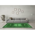 thumbnail image 3 of Ahgly Company Indoor Square Geometric Emerald Green Traditional Area Rugs, 7' Square, 3 of 4