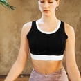 thumbnail image 3 of BEADCEST Brassier Deportivo Negro Sin Con Textura Suave Y Transpirabilidad Para Yoga Y Ejercicios, 3 of 8