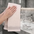 thumbnail image 4 of REGALWOVEN Cotton Waffle Textured Hand Towels, 13" x 29" Soft Absorbent Decorative Hand Towel for Bathroom, Gym, Spa, Hotel, Home Light Brown 2pk, 4 of 7
