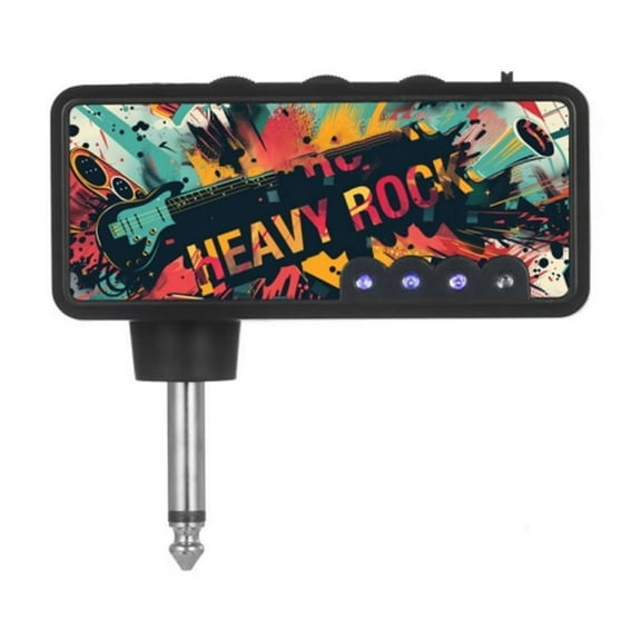 Guitar Headphone Amplifier USB Rechargeable Cable Pocket Sized For Musicians Auditory Sound Equipment