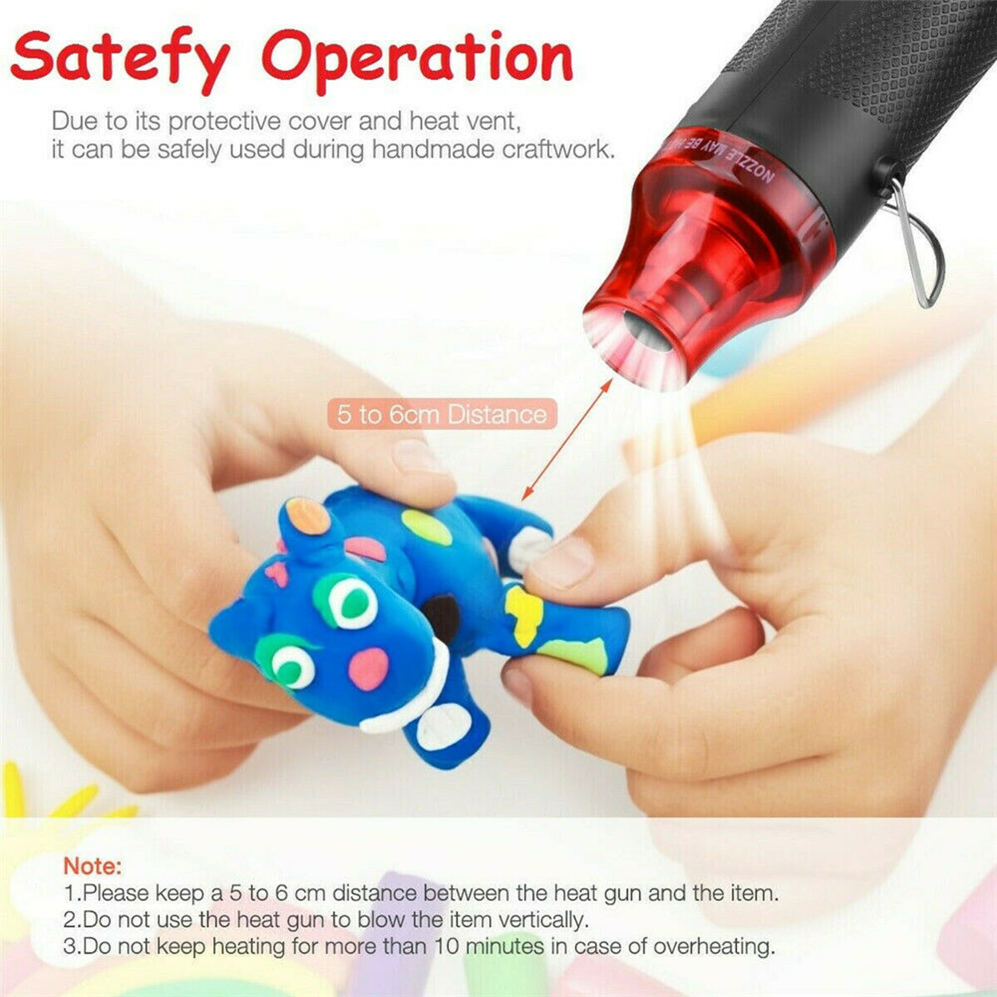 Mini Heat Gun,Temperature Heat Tool for Epoxy Resin,Tumbler Embossing for  Removing Epoxy Cup Painting Resin,Black