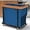 Dark Blue-3 Setion, variant on 230L (60 Gal) Extra Large Fashion Laundry Sorter 3 Section with Lid, Rolling Laundry Basket Hamper with Handle, Laundry Organizer Storage Cart with Sturdy Metal Frame for Laundry Room, Dark Blue