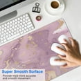 thumbnail image 2 of Large Protective Desk Mat in Cute Pink - 31.5 x 11.8 Inch Rose Gold Marble Mouse Pad, 2 of 7
