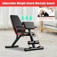 thumbnail image 4 of Adjustable Multifunctional Weight Bench for Full-Body Workout, Bench Press, Shoulder & Leg Training, Max Load 160kg, Comfortable Leather Cushion, Home Gym Equipment, 4 of 9