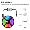 thumbnail image 6 of Gostoto 5V USB App Controlled Smart Bluetooth 5050 RGB TV Black LED Light Strip Waterproof Light Strips For Computer Party Home Holiday Decoration, 6 of 6