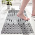 thumbnail image 2 of Non Slip Massage Bathtub Mat,Shower Mat Non Slip 15.3 x 33.8 Inch Large Size with Suction Cups and Drain Holes Bath Mat for Tub, 2 of 5