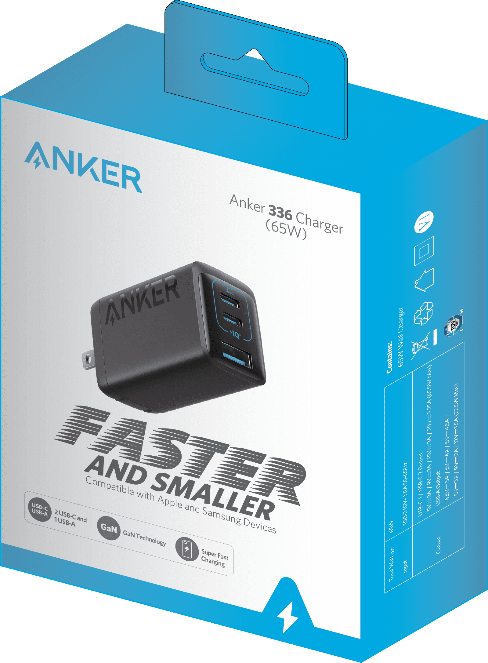 Anker PowerPort III 3-Port Wall Charger (65W) - Walmart.com